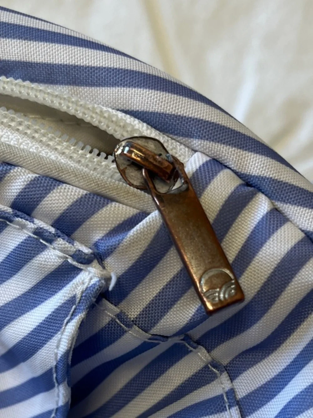 Ushbaby Blue & White Striped Kids Backpack